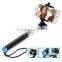 Trave portable aluminum handhel flexibled360 degree rotation cell phone selfie stick for IOS android
