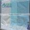 medical1ply paper and 1ply pe bibs tie on style white paper and blue/white pe film