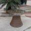 Best Price ESR-9697D Rattan Garden Dinner Table And Chairs