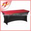Wedding Black&Red Rectangle Spandex Table Cover with arch