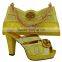 Classical black italian shoes and bag matching set