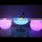 elegang led sofa with lighting Modern Outdoor Furniture Plastic Led Sofa color change for hotelrotomoulding led furniture