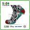 white english letters jacquard nylon knee high sport socks