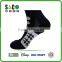 Well Pattern Black Cotton Sports Socks
