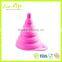 FDA LFGB Larger Thicker Silicone Foldable Funnel, Collapsible Colander, Strainer