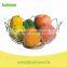 Artificial Flowers Stainless Steel Fruit Basket Stand