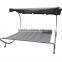 Outsunny Swimming Pool Outdoor Double Hammock Bed Chaise Lounge - Grey