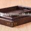 Japan market antique paulownia wood tray,burn wood tray,antique square tray