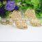 New crystal keychain rhinestone high heel shoes keychain crystal keychain