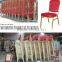 Round Back Brown Aluminum Banquet Chair