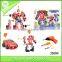 Battery operated plastic robot, electric transformable robot with a real drill for kids