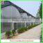 High quality 9.6m multi-span commerical plastic greenhouses for agriculture
