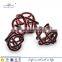 Mid century hand crafted monder glass rope knot paper wieght sculptural decor art craft