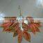 SJ7001007 Artificial plastic golden tree leaf for tree decoration
