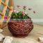 factory directly supply artificial flower basket decoration wicker flowerpot