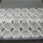 24/lots Plastic Glass Clear Cosmetic Beads Storage Pot Bottles Jars