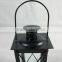 Antique Metal Lantern With Led Candle Outdoor Decorative Metal Latnern