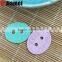 Two Hole cord lock stoppers pu fake leather stoppers for clothing