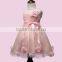 MGOO Flower Baby Girl Dress Wedding Dress For Little Child Shiny Sequins Satin Tulle Champagne Kids Girls Party Dresses