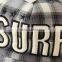 Girls fashion blank denim plaid flat cap baby baseball caps printing hat for boy and girls