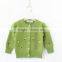 Korean style girls cardigan sweater design solid color cotton sweater