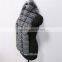 Super long 150cm winter trendy real fox fur scarves long fox fur muffler black and white striped fox fur scarf zebra scarves