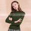 Green Color Ladies Sweater 2017 Fashion Style Women Pullover Sweater