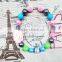 Spring bubblegum chunky bead necklace wholesale