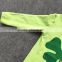 2016 new baby St.Martin's day theme St.Patrick green outfit girls Spring suit sequins pants with matching accessories