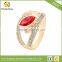 New Fashion Jewelry Beautiful Gold Crystal Rings For Women Love Engagement Ring Wedding party Gift