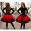 Girls Girl Childrens Kids Hot Neon UV Pink Black Dress Up Dance TuTu Mini Skirt