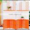 Alibaba screen wood curtain folding living room partition for home paper rope folding screen wood room divider GVSD 015