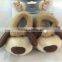 Animal shaped indoor use soft plush slipper