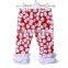 Wholesale hot sale in US market red white baseball children clothes capris Quality Choice