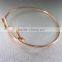 Women Fashion Jewelry Double Infinity Symbol Hammered Copper Bangle Bracelet Gift 2017