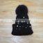 SJ790 Korea Design Sweet Girl Fur Ball Promotional Beautiful Hats