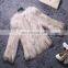 Solid color winter fashion hand made fur overcoat raccoon fur outer wear