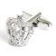 Luxurious Rhinestone Silver Crown Shirt Wedding Men Cufflinks Crystal