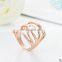 Lostpiece 2017 New Arrival Fashion Irregular Bird Nest Women Rose Gold Ring 316L Stainless Steel Finger Ring Jewelry