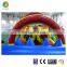 Long train kids inflatable obstacle course, obstacles game for kids, inflatable bouncer obstacle course