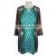 Stretch Print Polyester Old Women Tunic Dress Guangzhou ODM