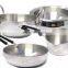Professional Stainless steel die casting aluminium cookware set