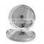 Retangular divided stainless steel fast food tray mess tray