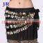 Egyptian velvet belly dance hip scarf with coins for sale Y-2020#