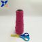 Nm13 Rose red  microfiber half fancy yarns could not pass needle detector conductive touchsreen yarns for gloves-XT11018