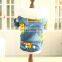 Warm velvet Pet dog Clothes embroidery lapel Denim jacket coat Air cotton overcoat puppy