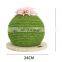 Eco-friendly cute green pet toy cat scratcher/scratching ball shaped toy