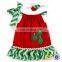 Wholesale Smocked Clothing Red Christmas Tree Fancy Dress Pillowcase Dresses For Toddler Dresses