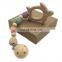Beach Animal Wooden Pacifier Chain Teething Toy For Babies