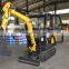 rubber or steel track excavator mini digger trench digger machine for sale